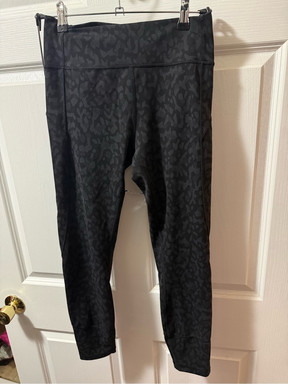 lululemon athletica Black Subtle Leopard Print Leggings